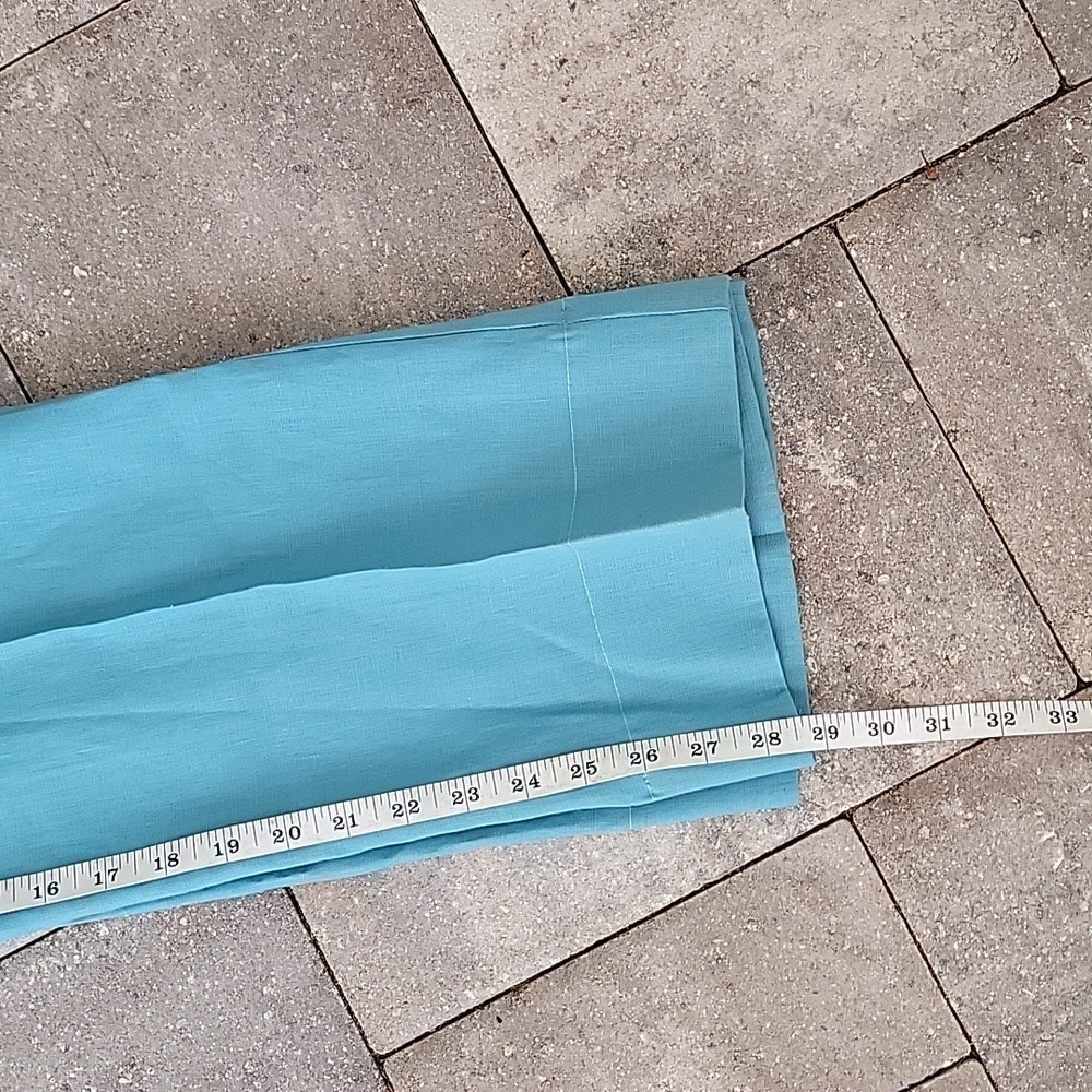 Style & Co 100% Linen Trousers High-waisted Wide-Leg Sz 12 - Picture 8 of 9